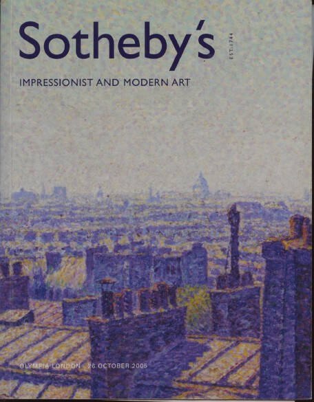 Sothebys October 2005 Impressionist and Modern Art - Click Image to Close