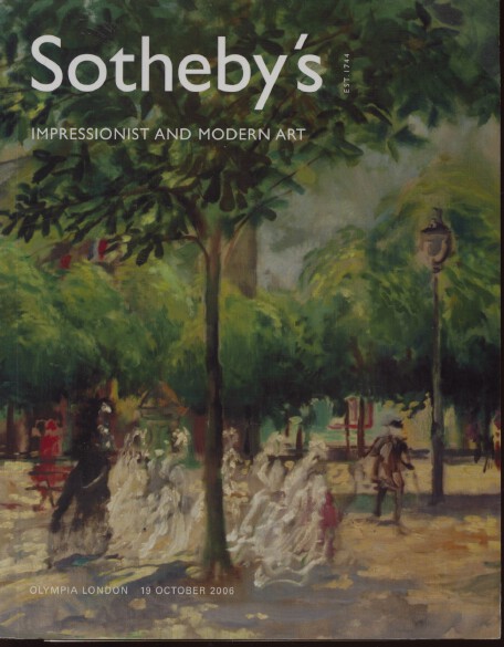 Sothebys October 2006 Impressionist and Modern Art (Digital only)
