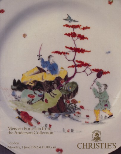Christies 1992 Meissen Porcelain from the Anderson Collection