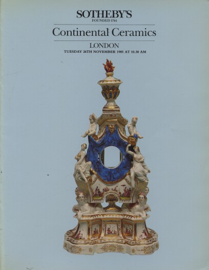 Sothebys 1985 Continental Ceramics