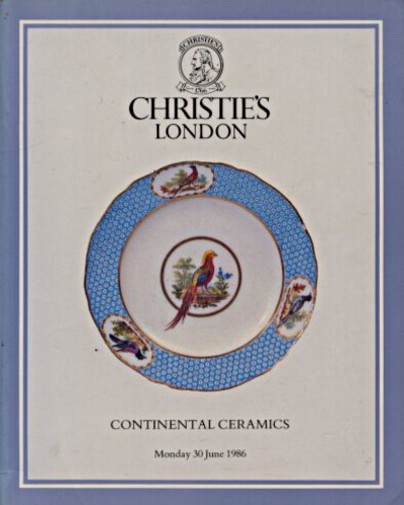Christies 1986 Continental Ceramics
