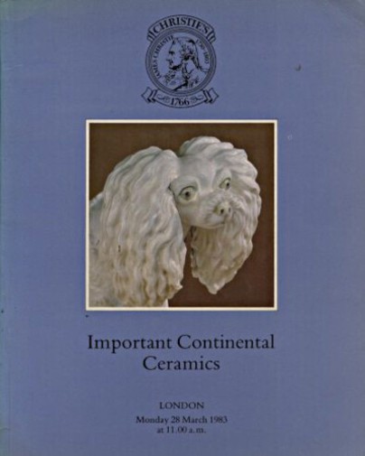 Christies 1983 Important Continental Ceramics