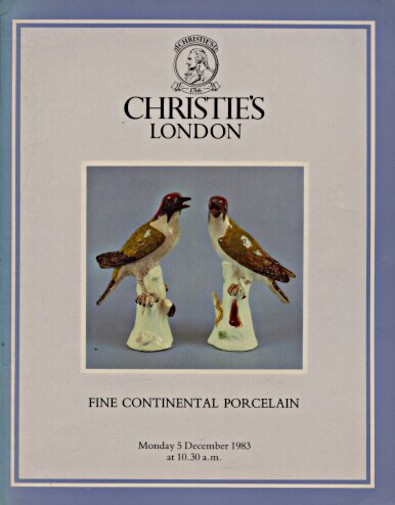 Christies 1983 Fine Continental Porcelain