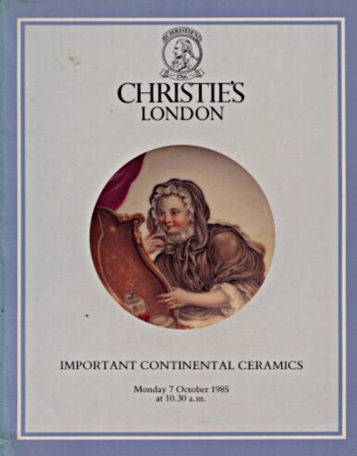 Christies 1985 Important Continental Ceramics
