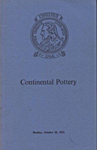 Christies 1974 Continental Pottery