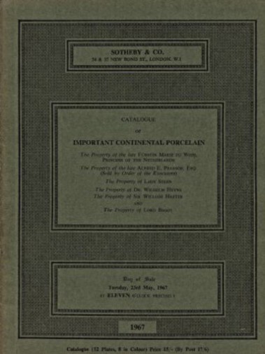 Sothebys May 1967 Important Continental Porcelain (Digital only)