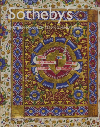 Sothebys 2002 Western Manuscripts and Miniatures