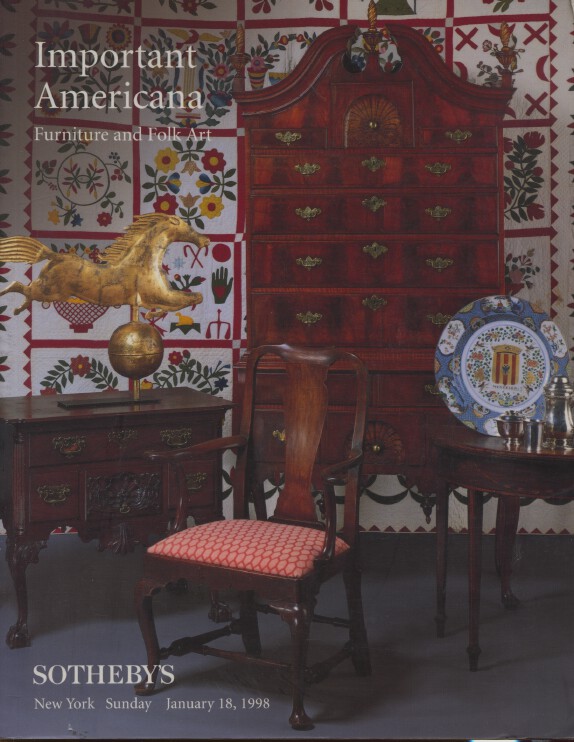 Sothebys 1998 Important Americana, Furniture and Folk Art