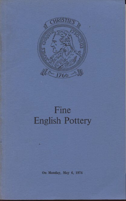 Christies May 1974 Fine English Pottery