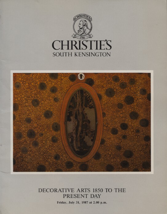 Christies 1987 Decorative Arts 1850 to the Present Day