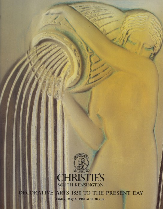 Christies 1988 Decorative Arts 1850 to the Present Day - Click Image to Close