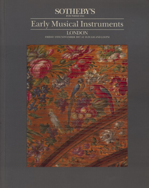 Sothebys 1987 Early Musical Instruments