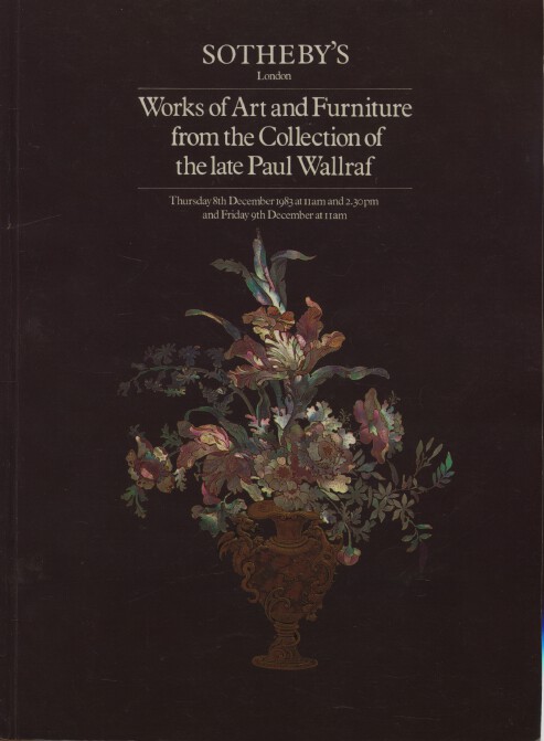 Sothebys 1983 Paul Wallraf Collection Works of Art & Furniture