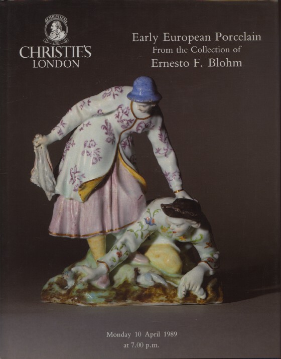 Christies 1989 Early European Porcelain from Blohm Collection HB