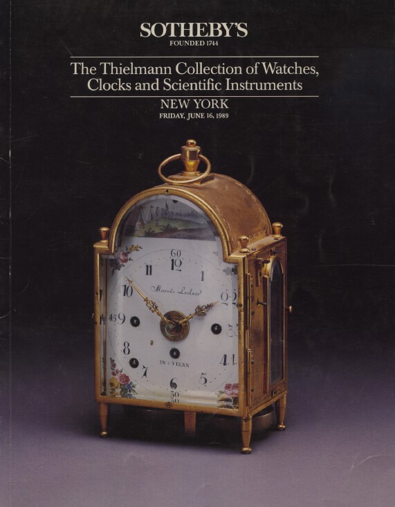 Sothebys 1989 Thielmann Collection, Watches, Clocks & Scientific