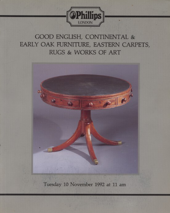 Phillips 1992 Good English, Continental & Early Oak Furniture